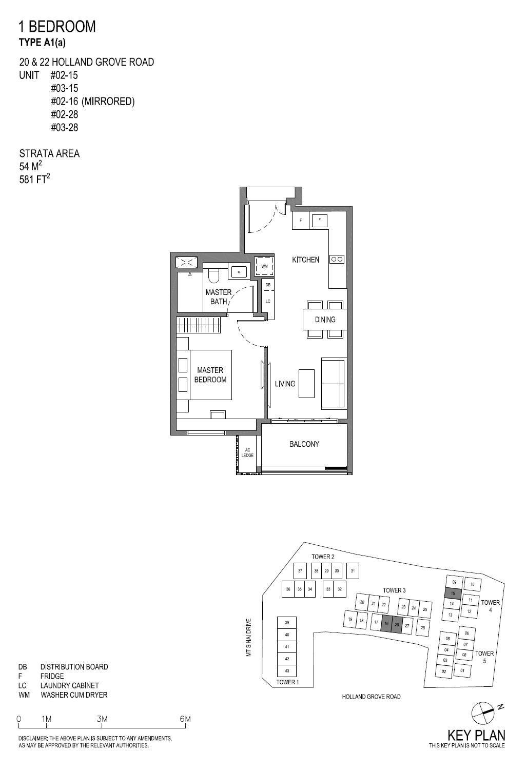 Parksuites 1 Bedroom Floor Plan 1