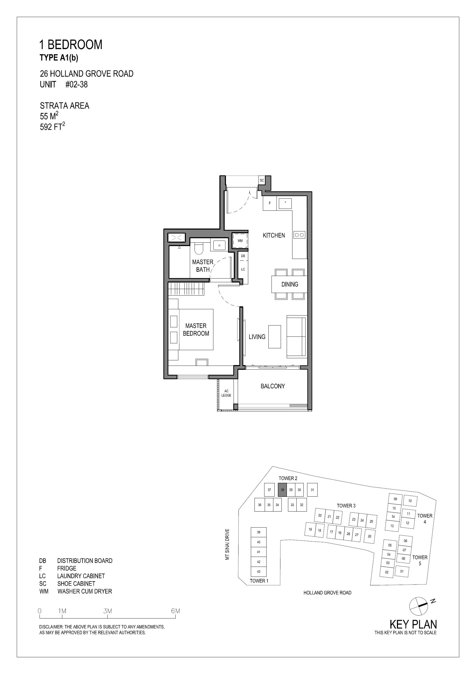 Parksuites 1 Bedroom Floor Plan 2
